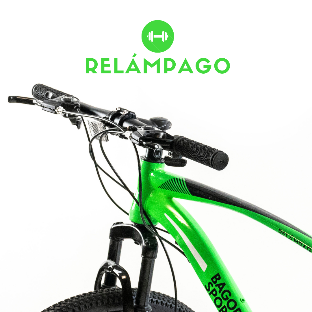 Mountain Bike Bicicleta 21 Relámpago Bagore Sports r26 Verde - Bagore